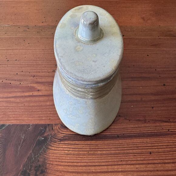 "Pier 1" Art Pottery Oval Sage Green Dish Trinket Decor Box with Lid - Picture 12 of 16